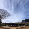 強風の中…　-さいたまGC-