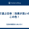 色で選ぶ日傘：効果が高いのはこの色！