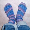 靴下２２号　Mystic spiral socks　2015.03.09