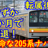 【置換発表後の導入】7か月で引退した南武線205系ナハ17編成とは?【唯一の前面顔LED編成】