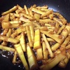 淡竹のタケノコ　メンマにして上の柔らかい部分は酢味噌で
