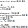 Income Statement/Profit&Loss (損益計算書)