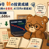 7月28日朝の投資成績（主要銘柄エヌビディアの大幅安、41万円の資産減）