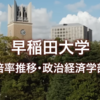 【早稲田･政治経済学部】グラフで見る倍率推移(2018-2024)