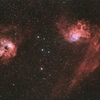 ＩＣ４０５＆ＩＣ４１０、ＮＧＣ７８２２：ぎょしゃ座、カシオペア座の散光星雲