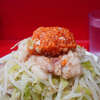 ラーメン二郎 生田駅前店 - 2025年二郎初めは生田から。噂の "Ninniku Jan" は鏡餅を彷彿とさせる縁起物メニュー。二郎流のおせち料理。二郎初めにふさわしい一杯。間隔が空いた分、改めて替えの効かない別次元の食べ物だと再認識。
