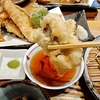 八兆庵「旬」ハモ天ぷらと抹茶そば