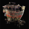 Highlighting Feature Regions Combined with See-Through Visualization of Laser-Scanned Cultural Heritage