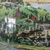 琴弾八幡宮の古地図〈帆掛け船〉