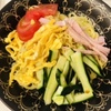 7/8晩御飯✩.*˚ 冷やし中華＆おいなりさん