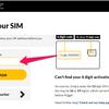 giffgaff SIM アクティベーション の方法　日本語で解説