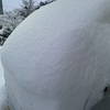 除雪時の誘導員。