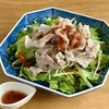 冷しゃぶのさっぱり梅ドレッシングサラダ