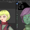 Blenderでキレイなお姉さんキャラを作ろう　ナチュラルヘア♪