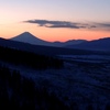 黎明の富士山