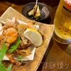 しば海老唐揚げ＆生ビール！この組み合わせが好き♬