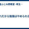 これだから勉強はやめられない