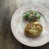 ハーブが香るチーズハンバーグ