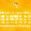 チュートリアル　臨死体験で学んだ「本当の瞑想」講座　meditation therapy