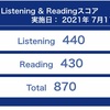 【TOEIC#009】第272回 L&R公開テスト（7月11日）の結果が出ました 〜 900点がトーイ（遠い）ックw