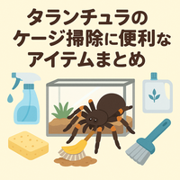 タランチュラのケージ掃除に便利なアイテムまとめ｜カビ・ダニ対策グッズ紹介