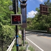 峠走20km、49分、68分。気温28℃.