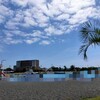 千葉県山武市　蓮沼ウォーターガーデンで、波がでるプールに入ってきた（2025年7月）