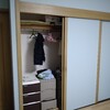 電動工具なしの修理やDIY 　押入れの引き戸を撤去してカーテンを設置しました。