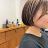 あごラインボブ×アンブレラカラーでつくる、大人のデザインヘア◎