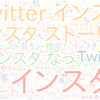 　Twitterキーワード[インスタ]　11/11_17:03から60分のつぶやき雲
