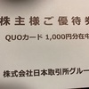 日本取引所グループ[8697]より株主優待品が届きました。