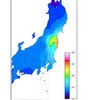 東日本の環境放射能測定値の地図による可視化実験