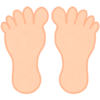 足の裏のフリーイラスト素材