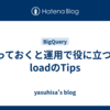 知っておくと運用で役に立つbq loadのTips