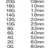 ピアス拡張の痛み(14G〜6Gまで)