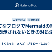 はてなブログでMermaidの線が表示されないときの対処法