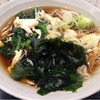 富士そば 新小岩南口店｜ゆず鶏ほうれん草そば！香りと旨味がやさしく包む