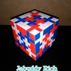 ルービックキューブで模様を作りました！　Rubik's Cube art design