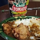  コク旨大粒唐揚げカレー　＋　魔改造「Chili TOMATO」