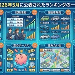 2026年5月に公表されたランキングの一覧