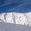 積雪期の唐松岳