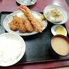 西川口の「あおき食堂」でエビフライとヒレカツ定食を食べました★