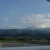 車窓から石鎚山