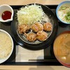 節制中飲食物摂取記録.鬼おろしポン酢本格唐揚げ定食（5個）（ライス小盛り）