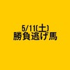 5/11(土)勝負逃げ馬