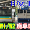 さらば！205系W1/W2編成&EF65 1103 W廃車回送！205系は郡山へ、EF65は長野へ
