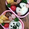 仕事がある土曜日( ￣-￣)キャラ弁　アンパンマン　ペンギン