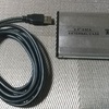 USB(タイプA)オスとオスのケーブルとハードディスクの不思議な取り合せ　より。 