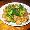 豚肉と小松菜のニンニク醤油炒め
