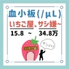 血小板(/µL)のゴロ（覚え方）